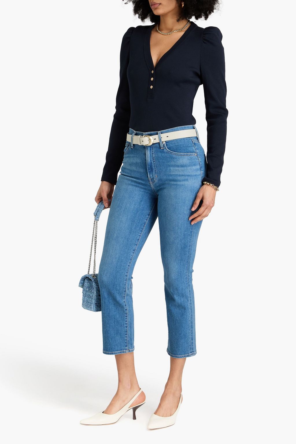 VERONICA BEARD Carly high-rise kick-flare jeans