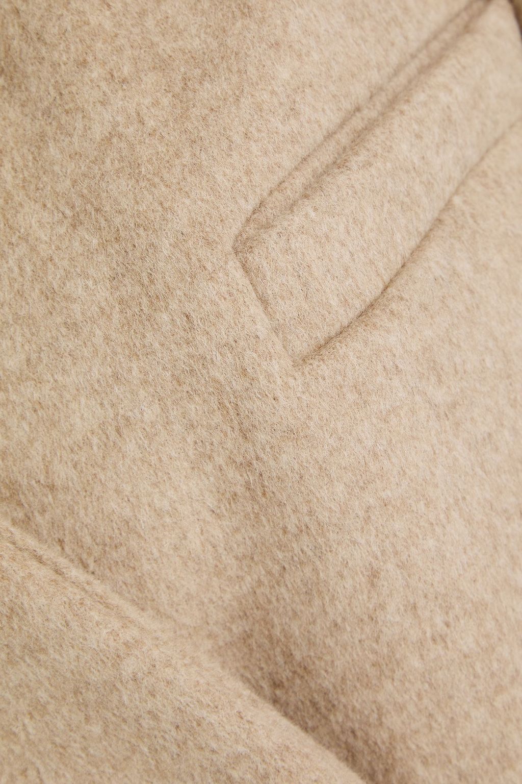 CLAUDIE PIERLOT معطف من مزيج الصوف الممشّط