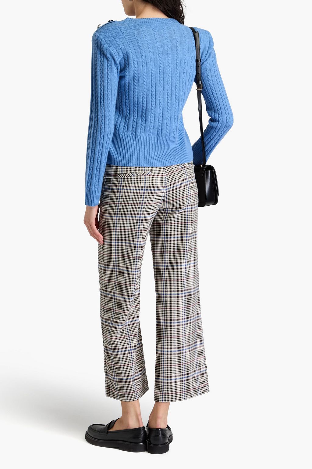 VERONICA BEARD Brixton houndstooth woven straight-leg pants