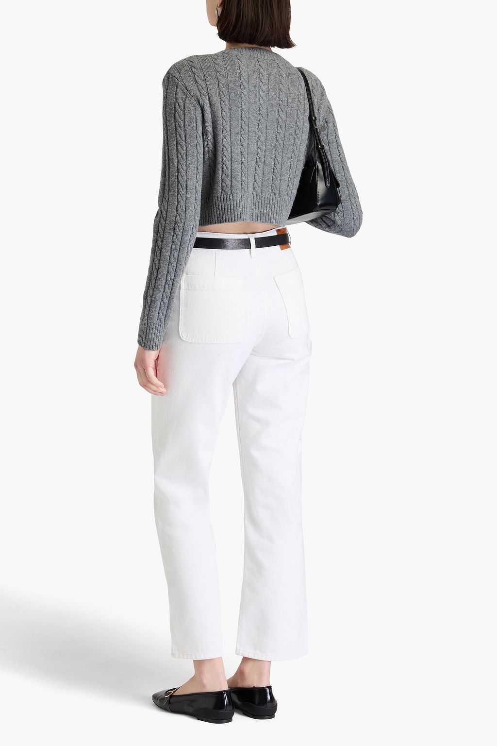 CLAUDIE PIERLOT جينز كارغو بخصر عالٍ
