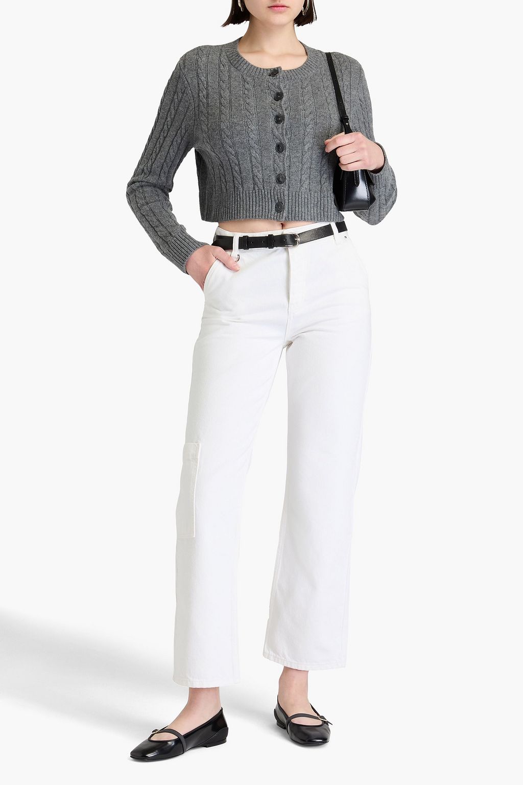 CLAUDIE PIERLOT جينز كارغو بخصر عالٍ