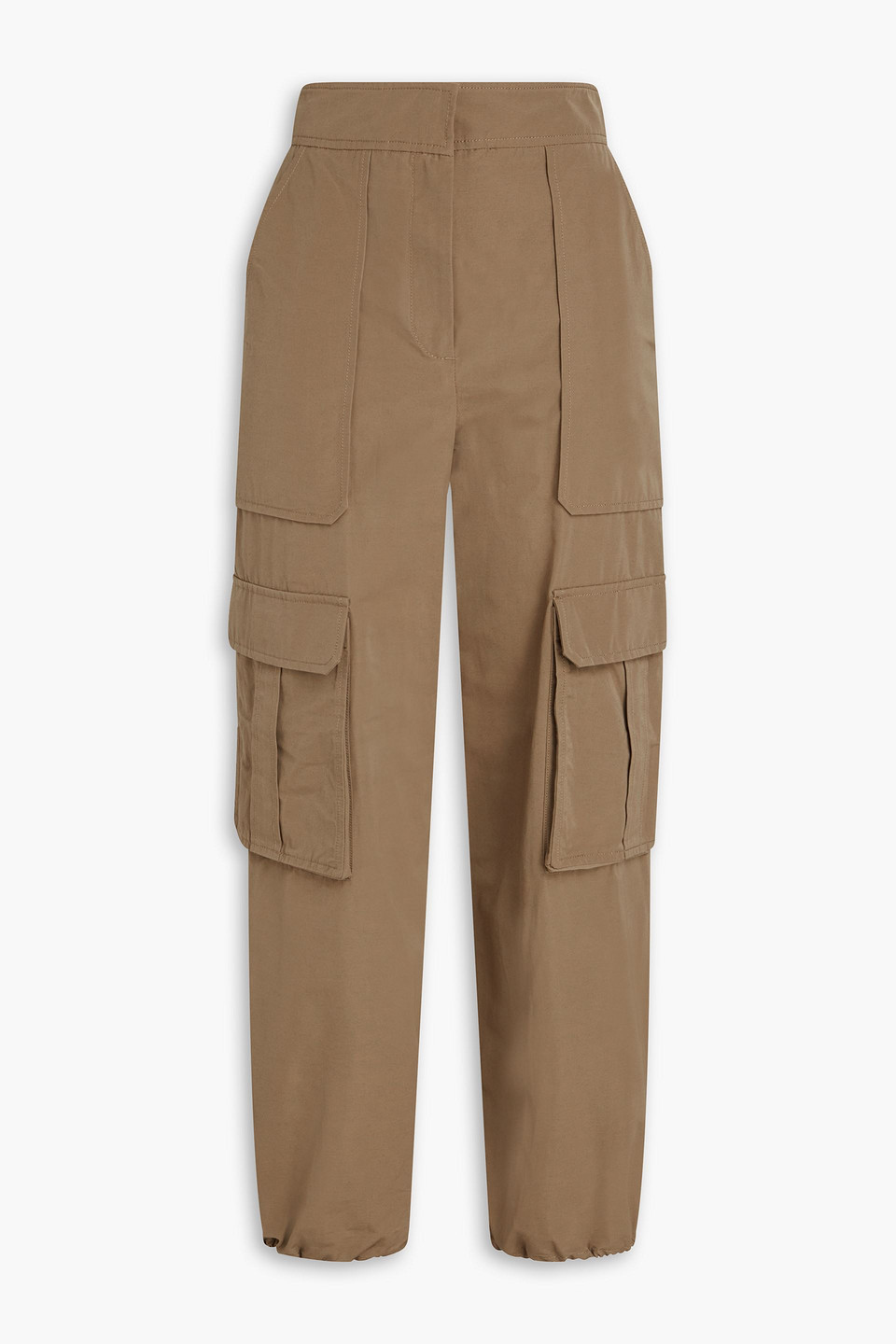 Veronica Beard Cropped Shell Cargo Trousers In Hellbraun