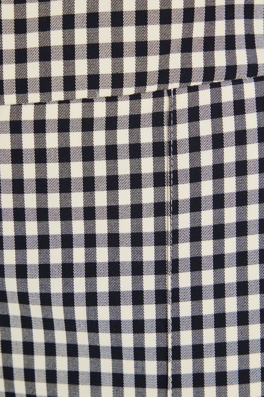 VERONICA BEARD Gingham cotton-blend flared pants