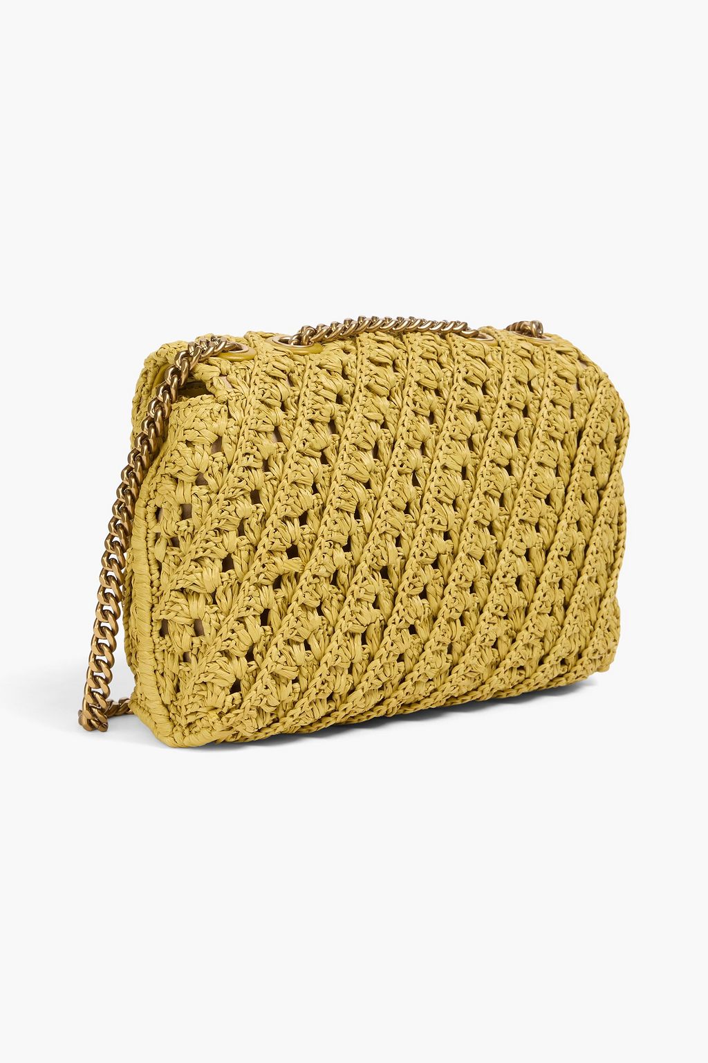 TORY BURCH Kira ストロー ショルダーバッグ かぎ針編み
