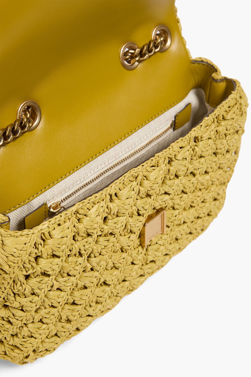 TORY BURCH Kira ストロー ショルダーバッグ かぎ針編み