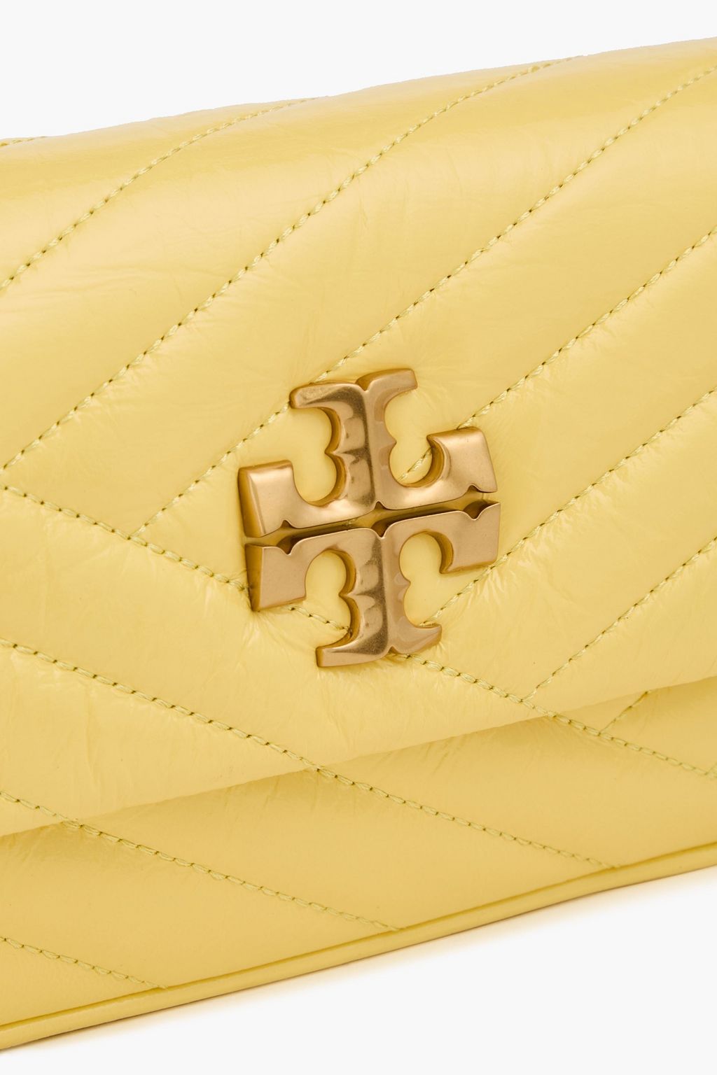 TORY BURCH حقيبة كتف من الجلد اللامع مبطّن