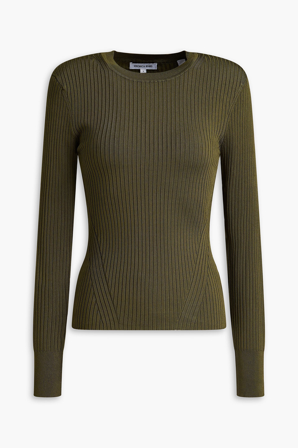 Veronica Beard - Acara ribbed-knit sweater - Green - XS
