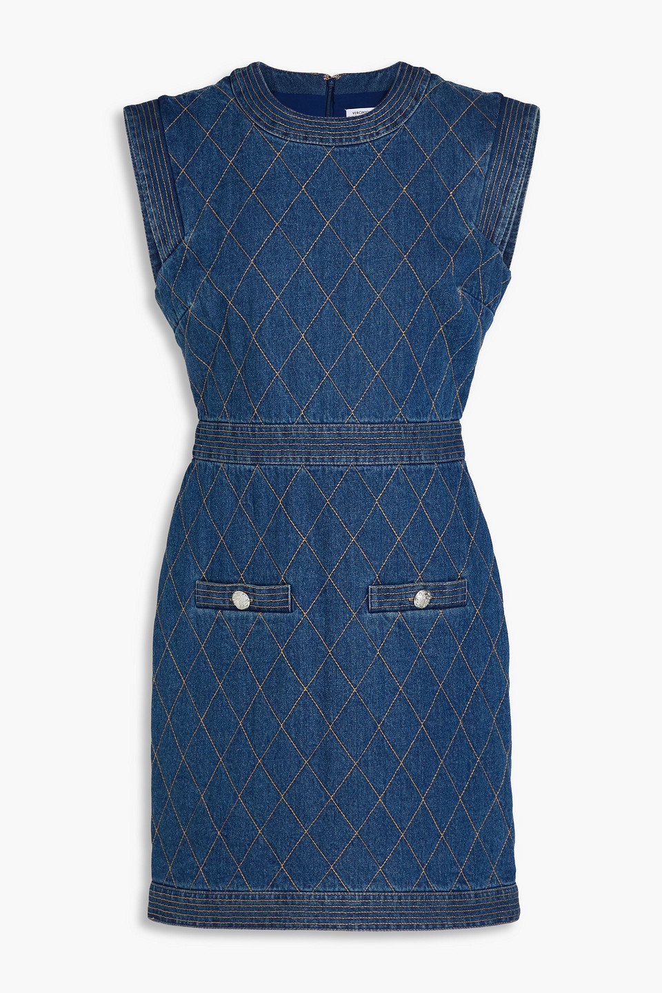 Veronica Beard Ginny Minikleid Aus Denim In Mittelblauer Denim