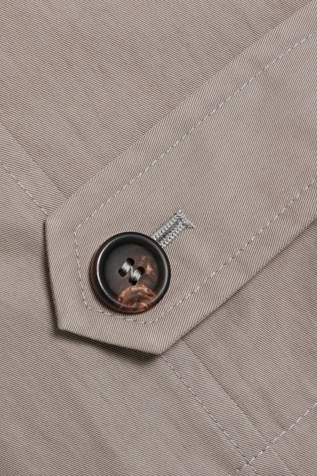 BRUNELLO CUCINELLI Belted cotton-blend gabardine trench coat