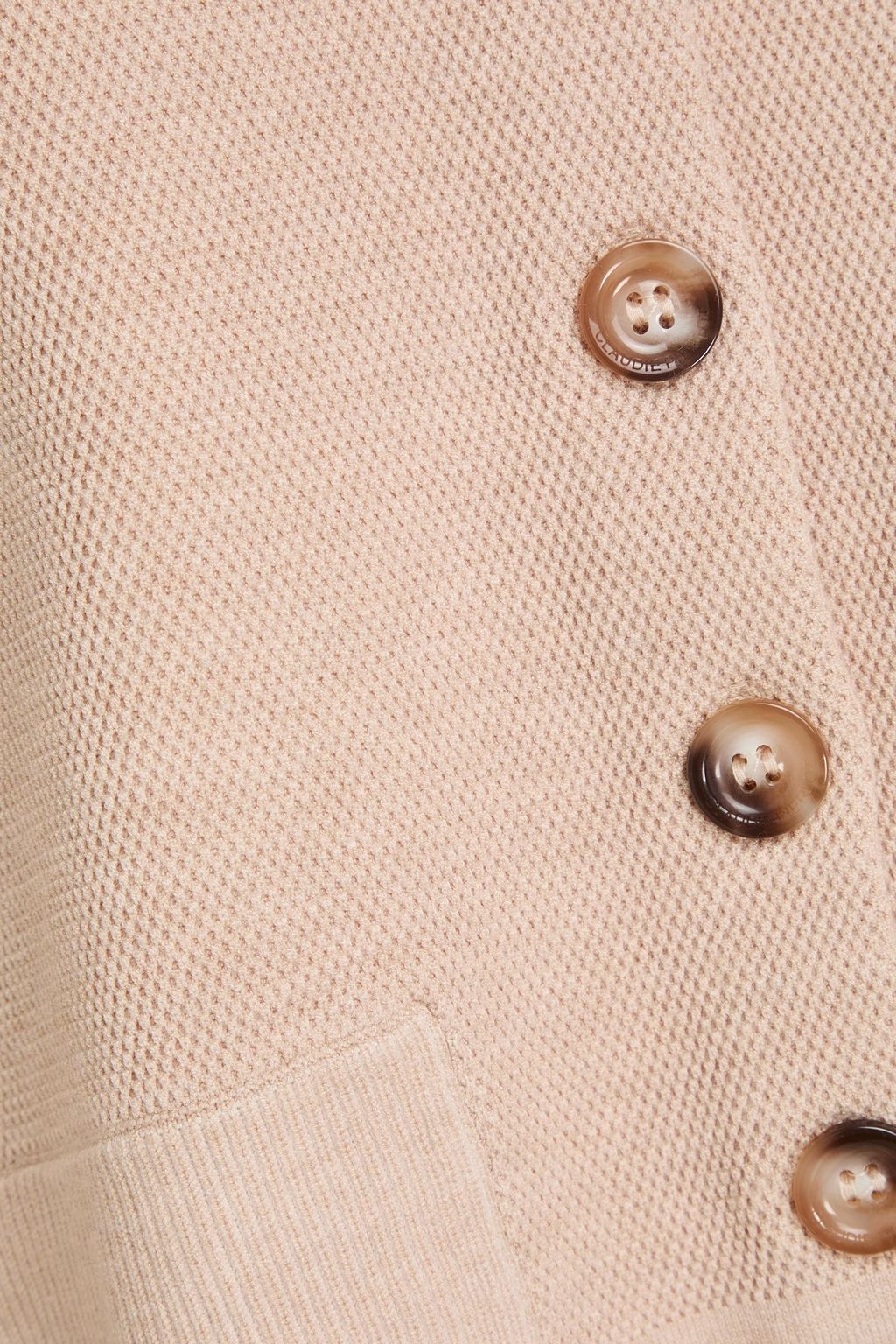 CLAUDIE PIERLOT كارديغان مصنوع من نسيج محبوك بنمط وافل