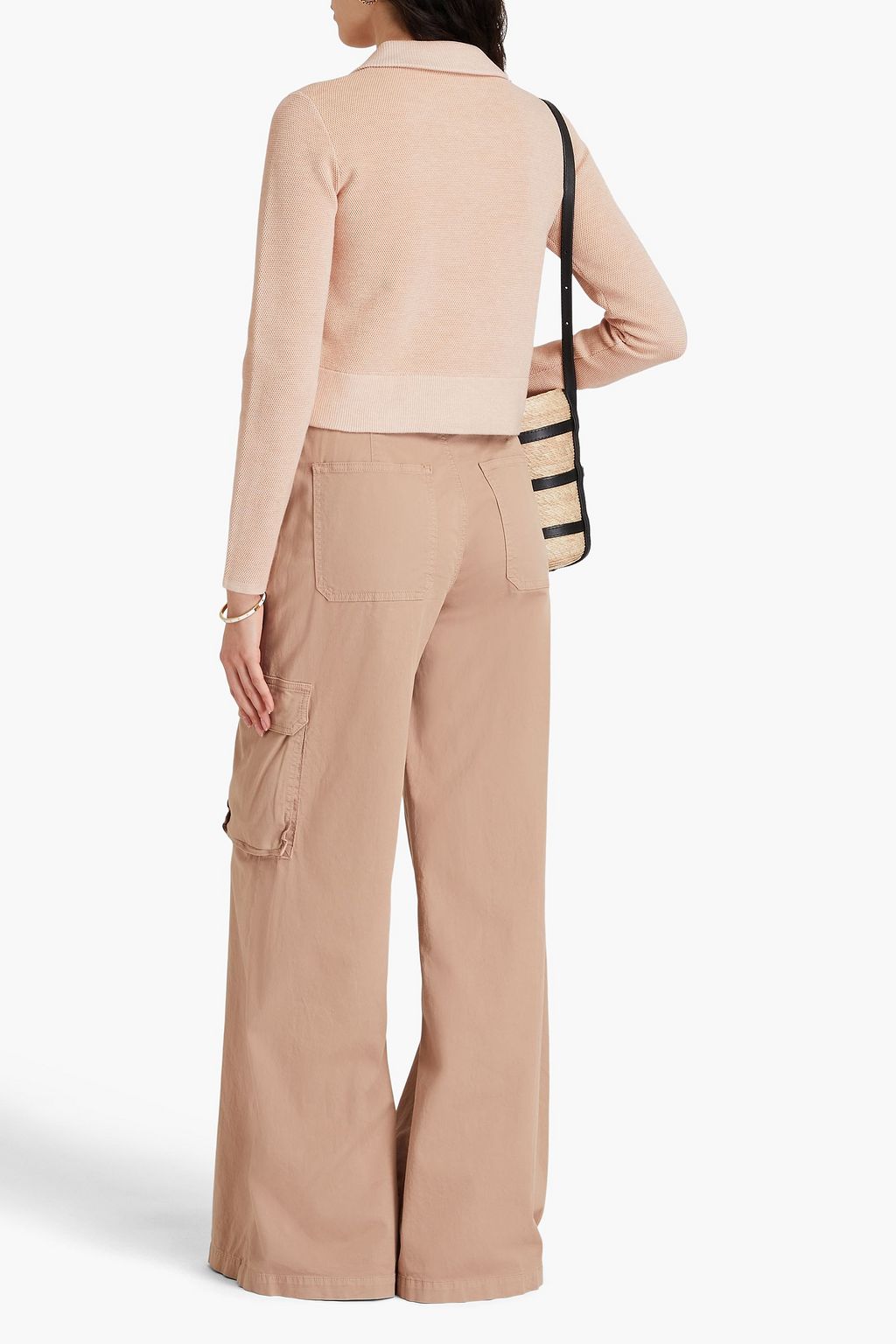 CLAUDIE PIERLOT كارديغان مصنوع من نسيج محبوك بنمط وافل