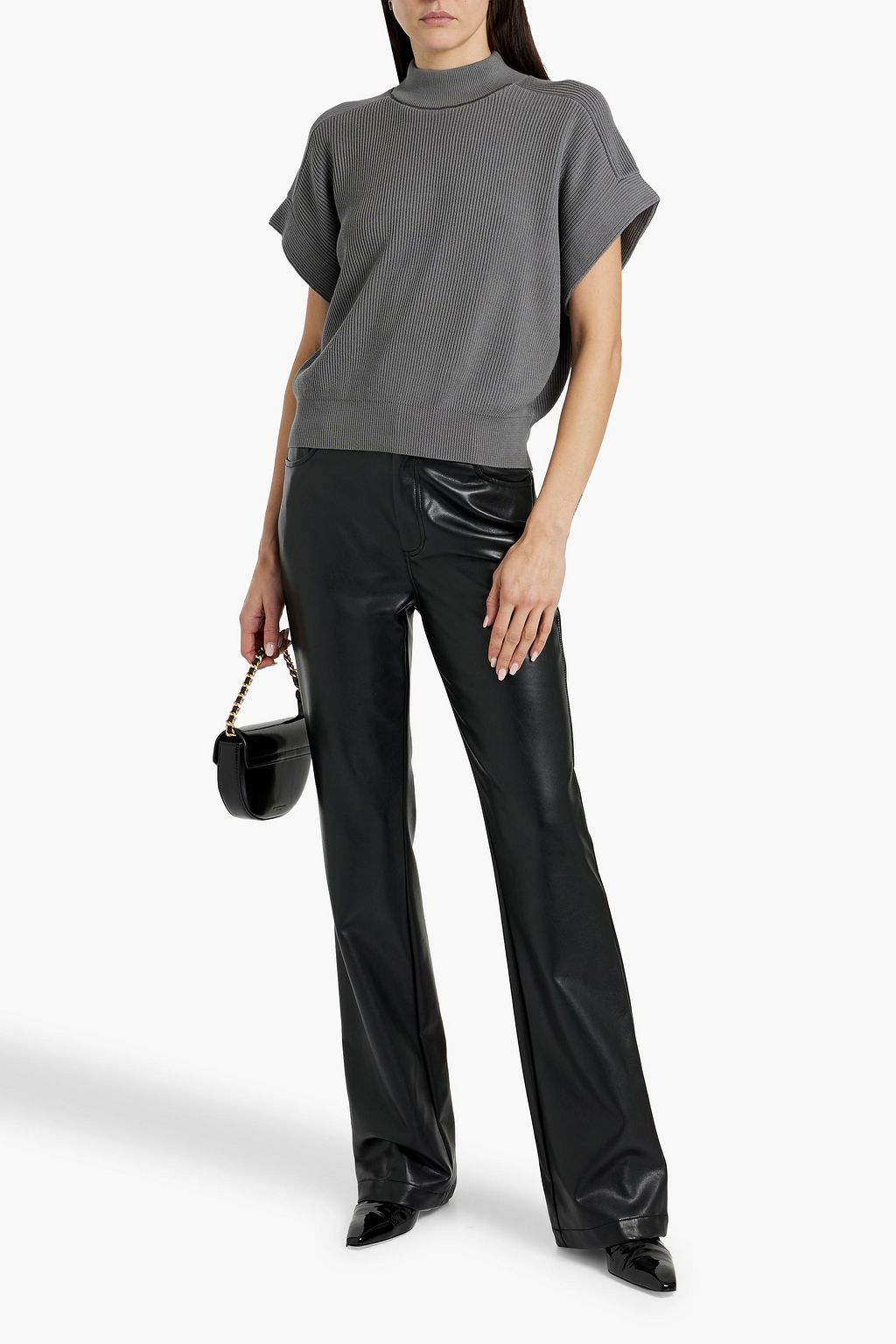 BRUNELLO CUCINELLI Bead-embellished cotton turtleneck sweater