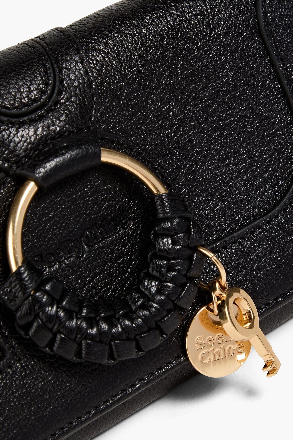 SEE BY CHLOÉ Hana embellished textured-leather wallet