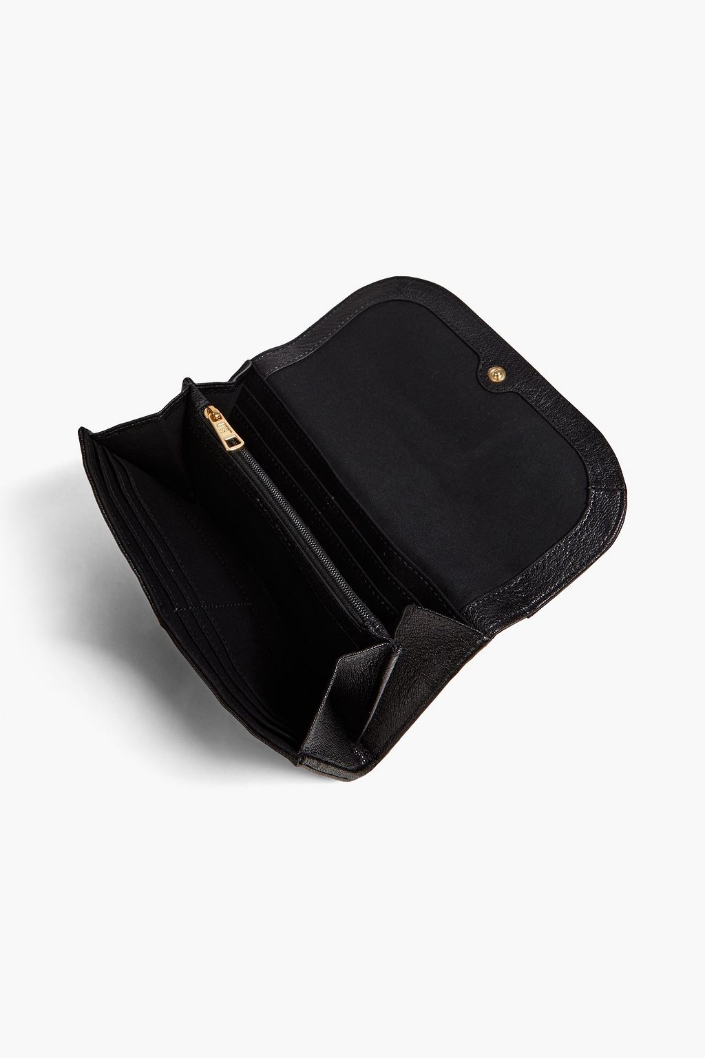SEE BY CHLOÉ Hana embellished textured-leather wallet