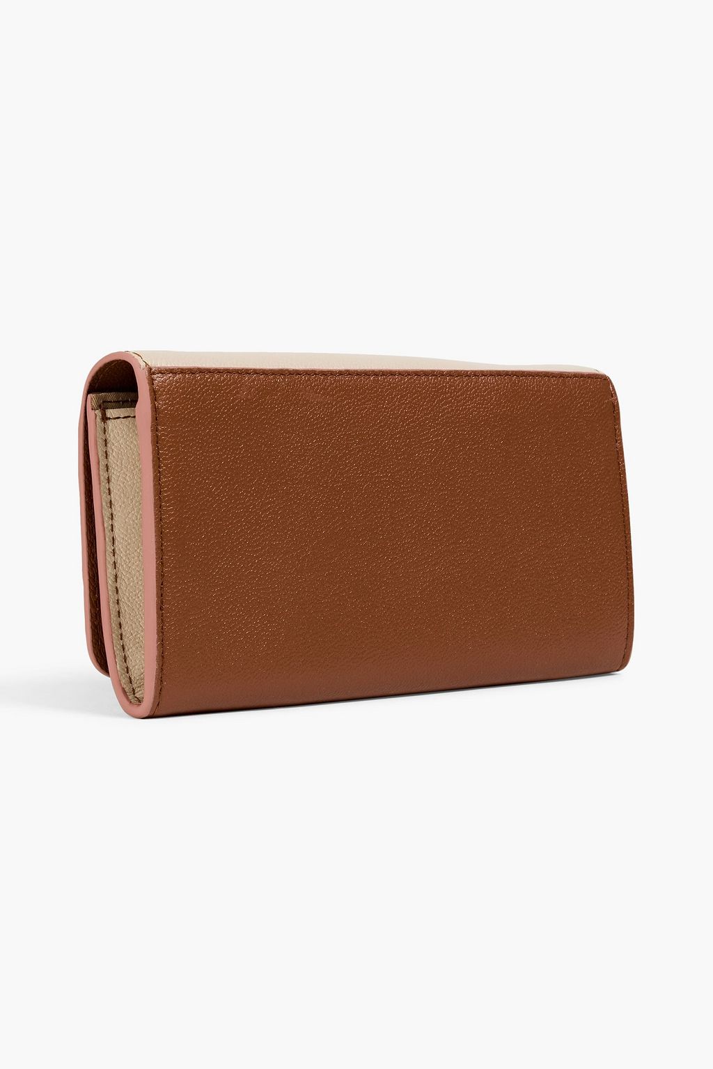 SEE BY CHLOÉ Color-block textured-leather wallet