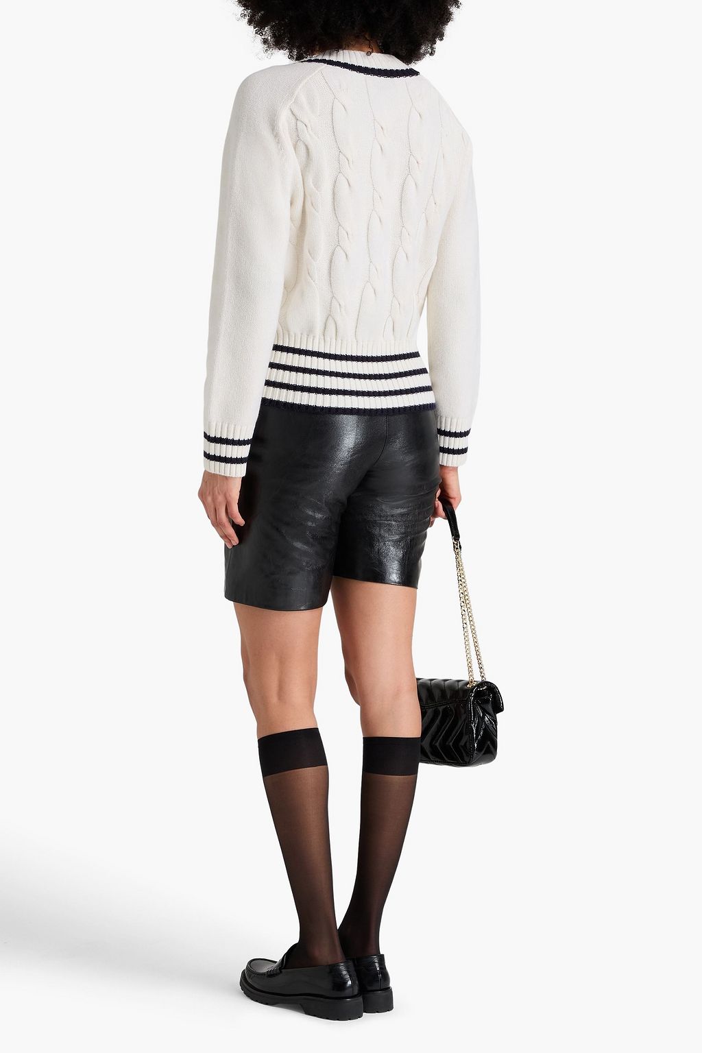 CLAUDIE PIERLOT كنزة رياضية مصنوعة من مزيج الصوف بحبكة مجدولة