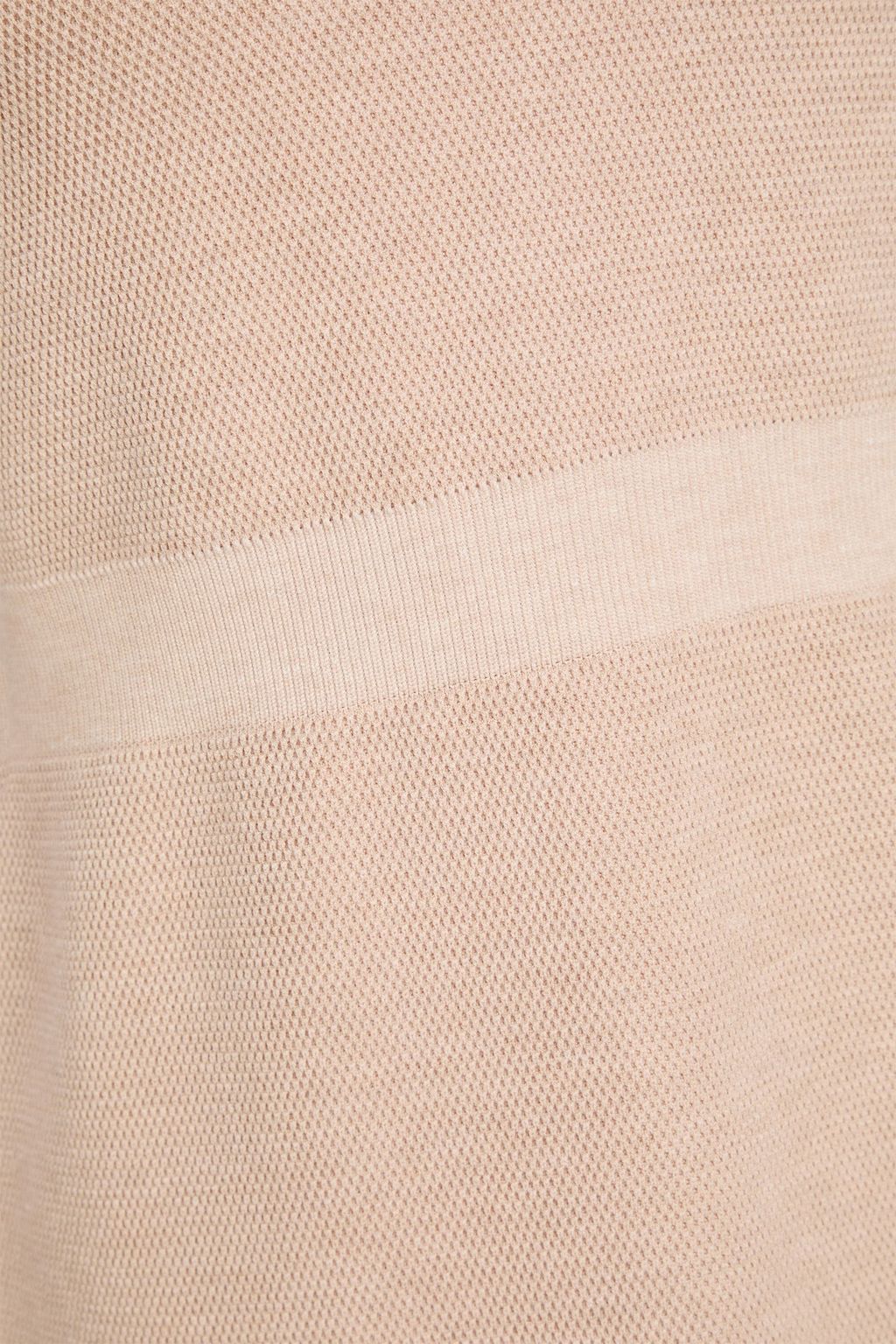 CLAUDIE PIERLOT فستان بأسلوب القميص قصير من نسيج محبوك بنمط وافل