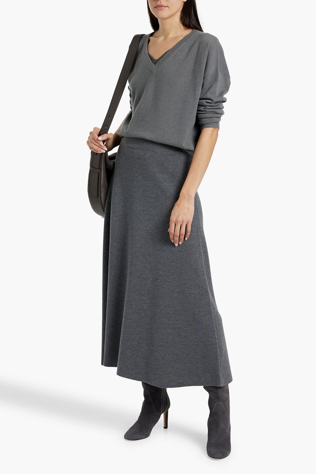 BRUNELLO CUCINELLI Bead-embellished cashmere sweater