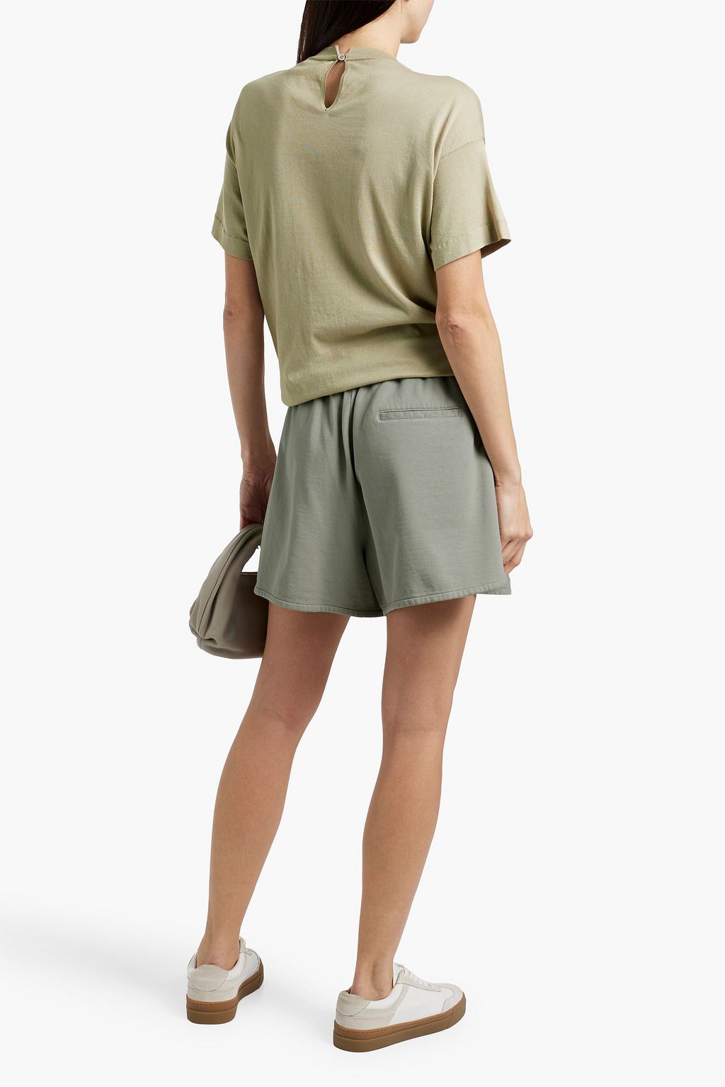 BRUNELLO CUCINELLI Bead-embellished cotton-jersey T-shirt