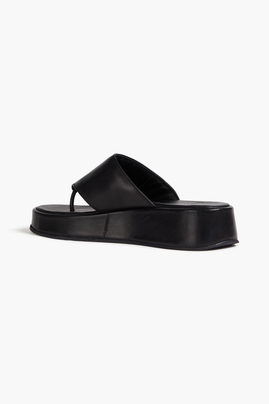 CLAUDIE PIERLOT Alizee レザー ウェッジビーチサンダル
