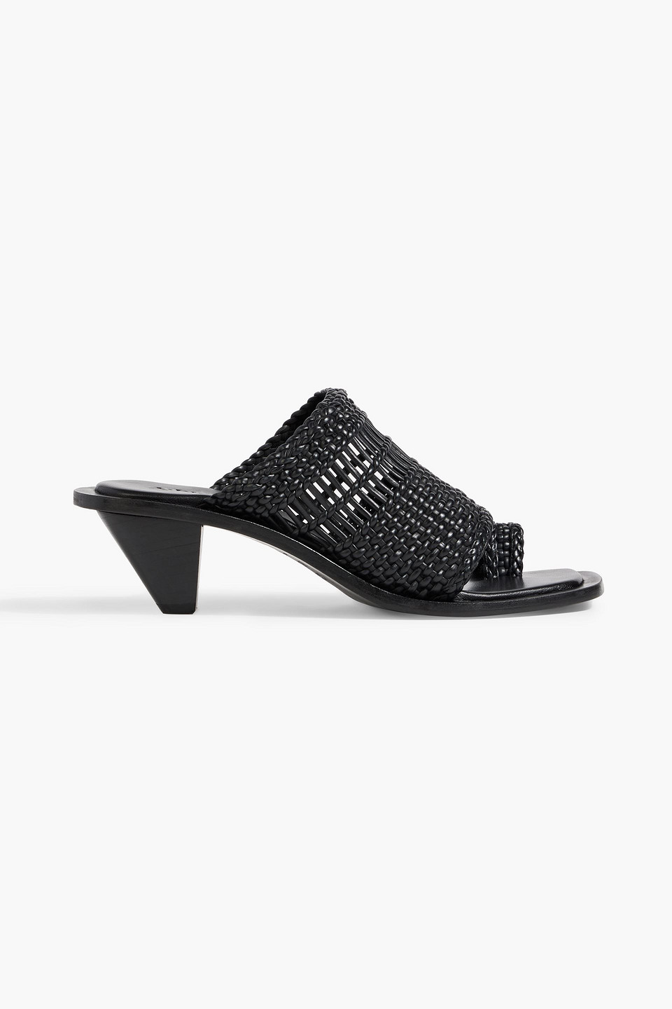 A.emery Penni Woven Leather Sandals In Black