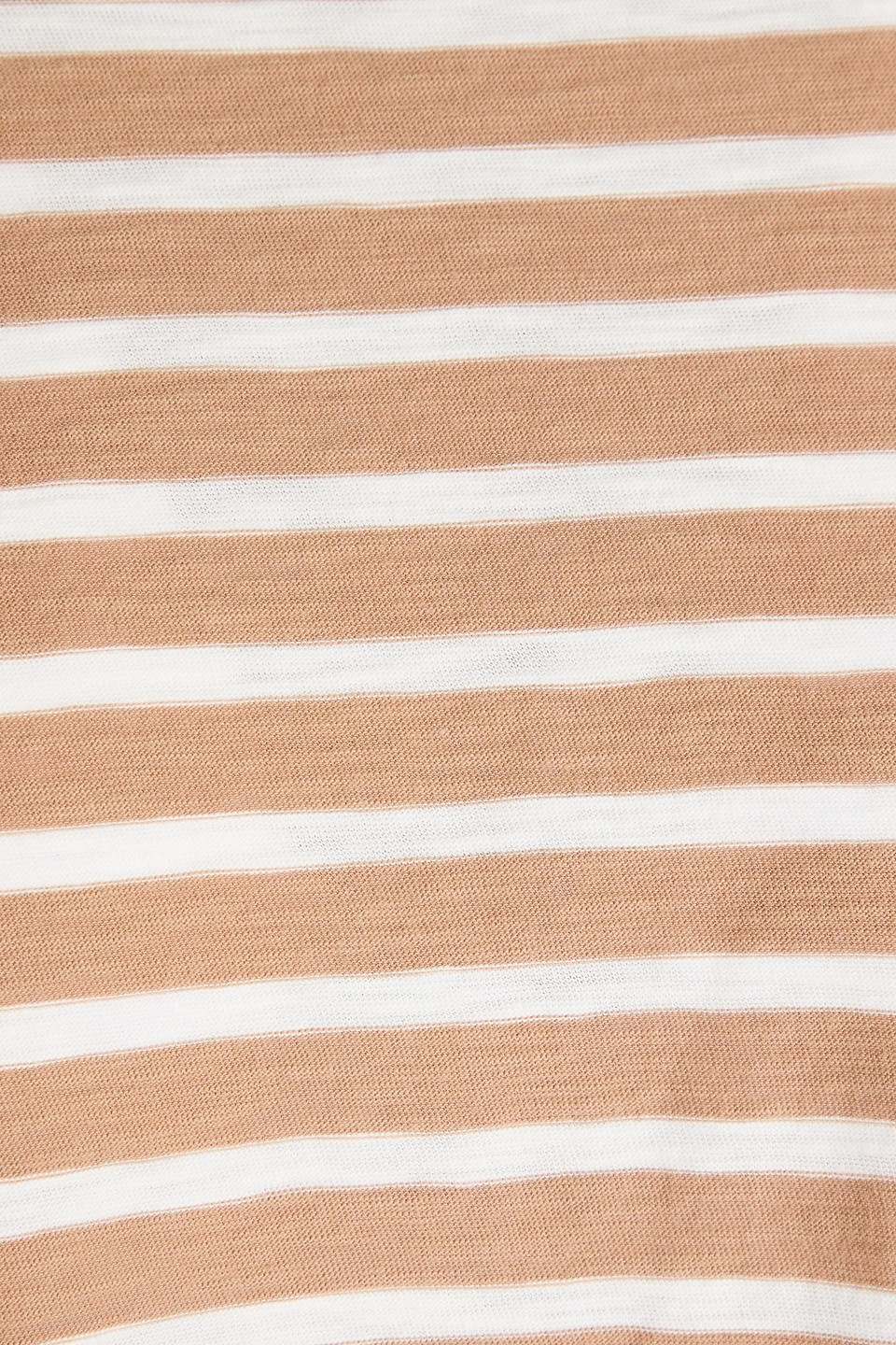 Veronica Beard Vinci Oberteil Aus Pima-baumwoll-jersey Mit Streifen In Camelfarben
