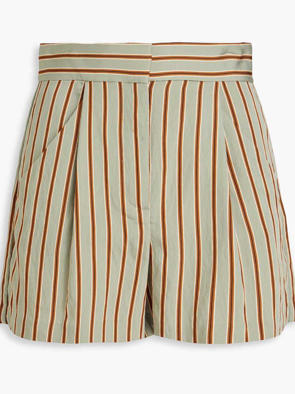 elbe striped twill shorts