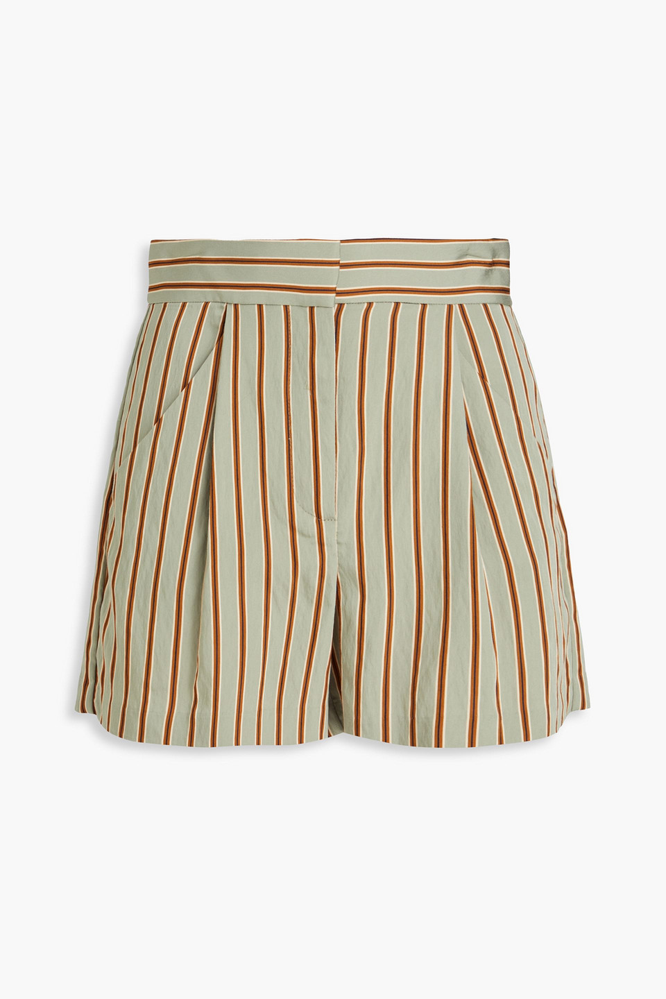 Elbe striped twill shorts