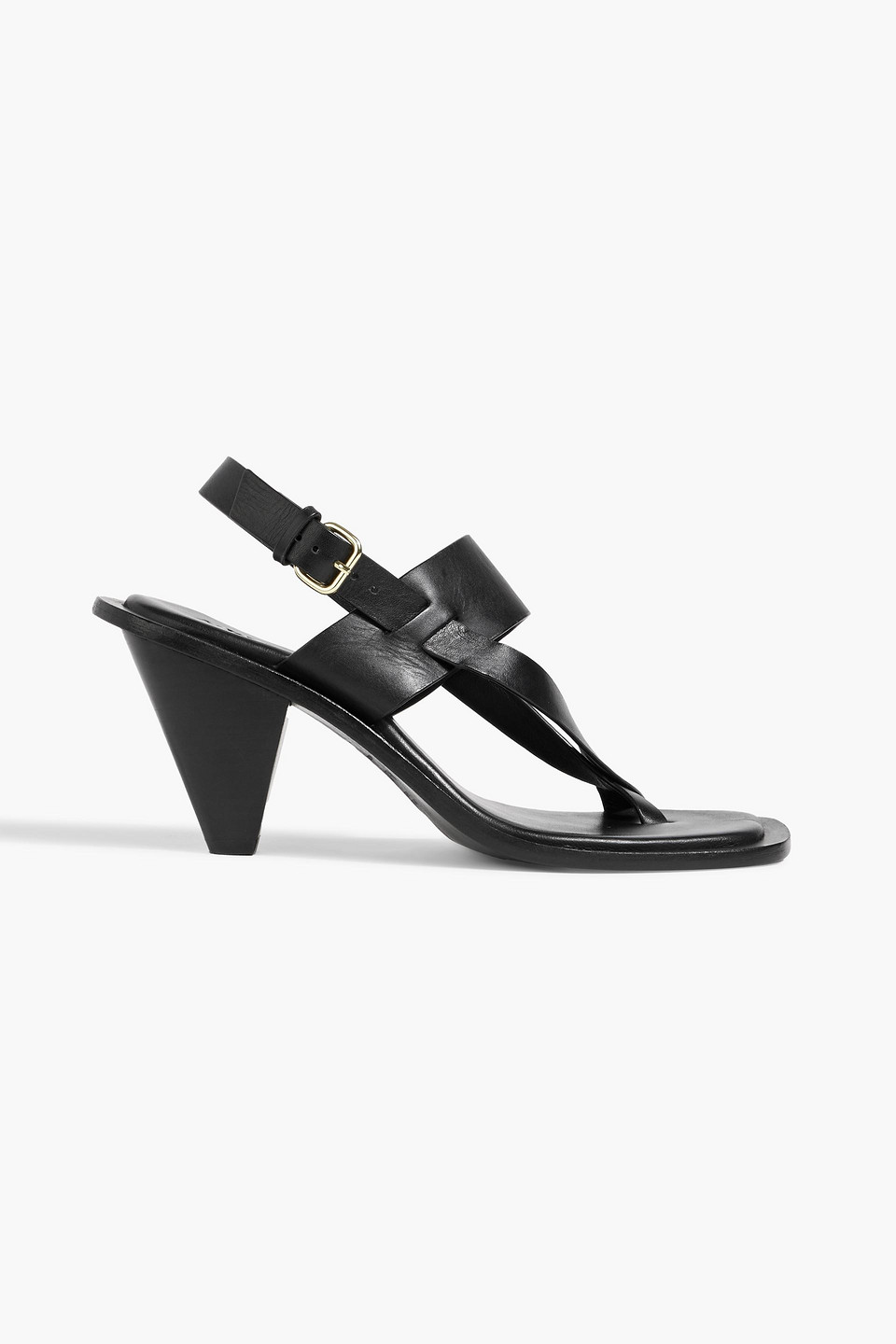 A.emery Ryder Leather Slingback Sandals In Black