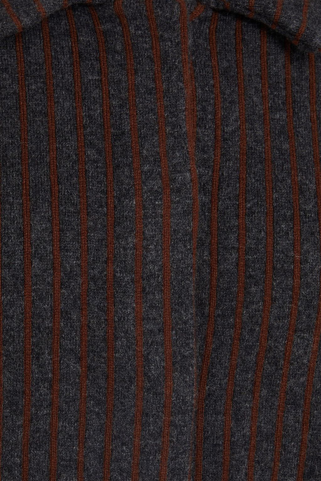 CLAUDIE PIERLOT كارديغان من نسيج محبوك بتصميم مخطط