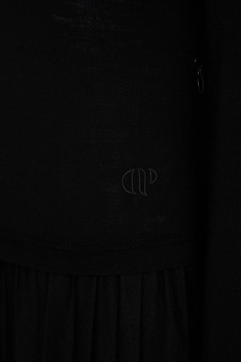 CLAUDIE PIERLOT فستان متوسط الطول من الجيرسي مزين بكسرات