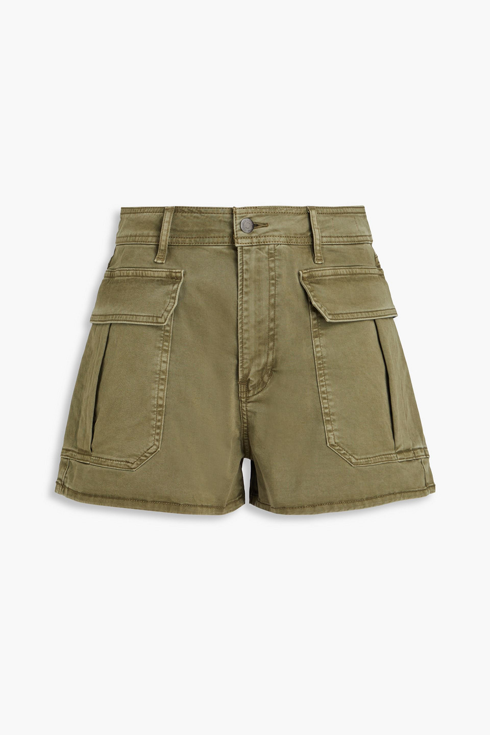 Veronica Beard Mallory Jeansshorts In Military-grün