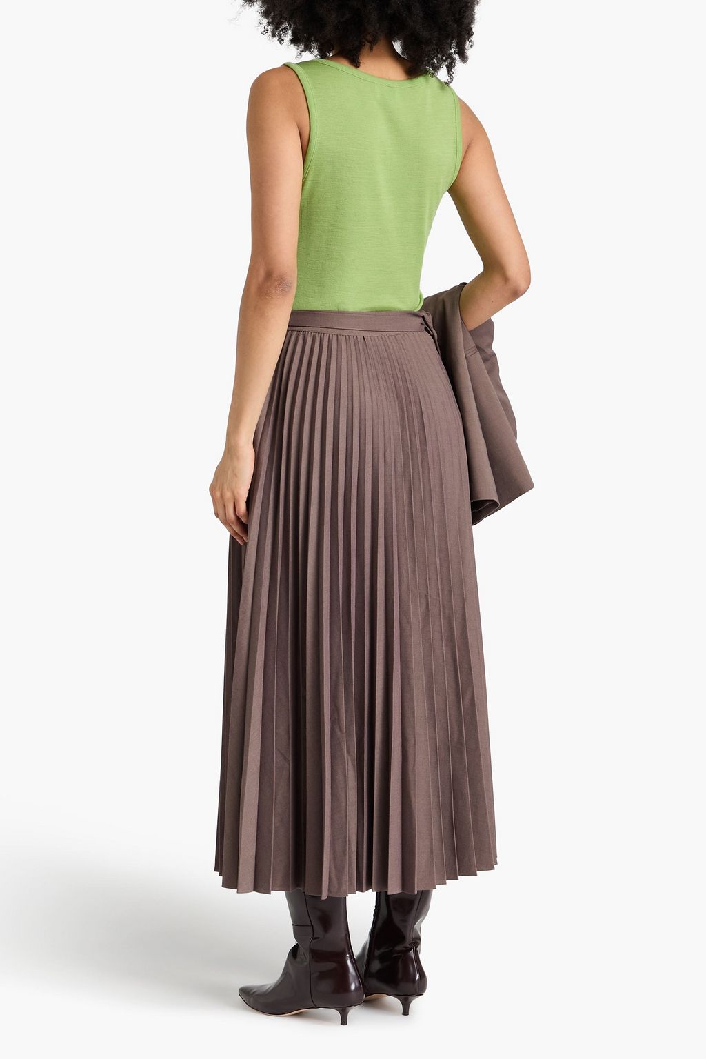 CLAUDIE PIERLOT بلوزة من دون أكمام مصنوعة من الصوف