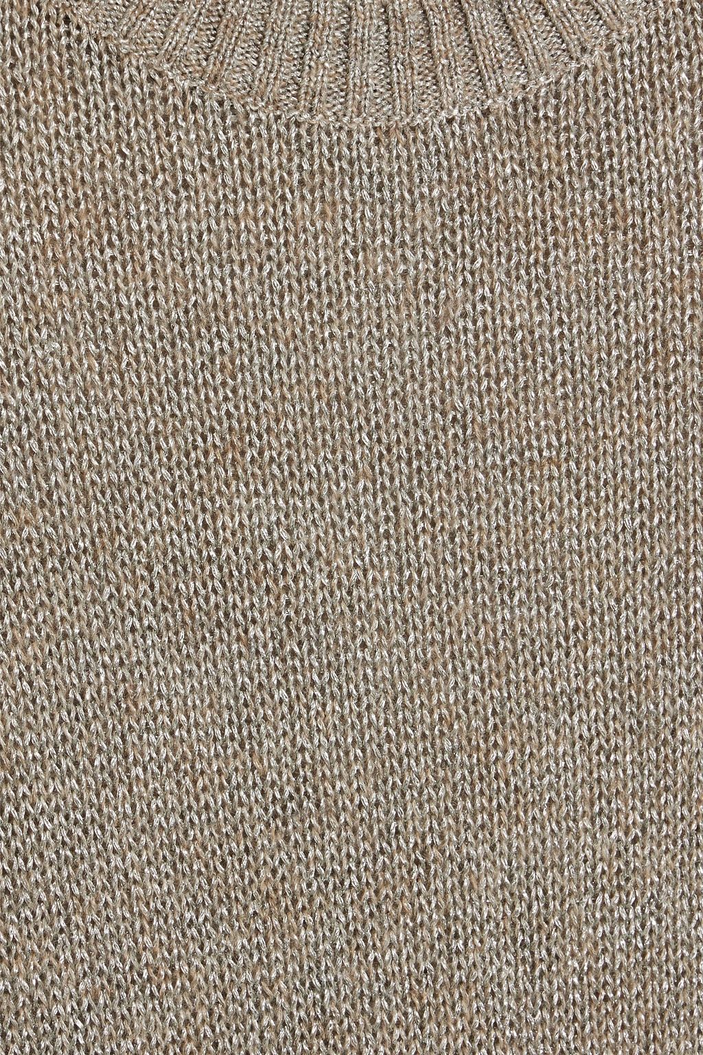 BRUNELLO CUCINELLI Metallic knitted sweater
