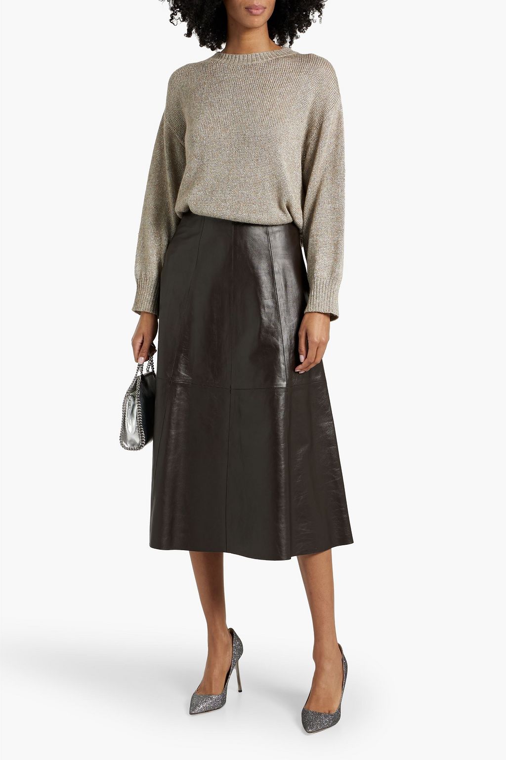 BRUNELLO CUCINELLI Metallic knitted sweater