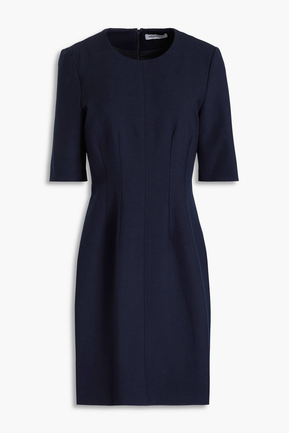 Veronica Beard Hayek Crepe Mini Dress In Marineblau