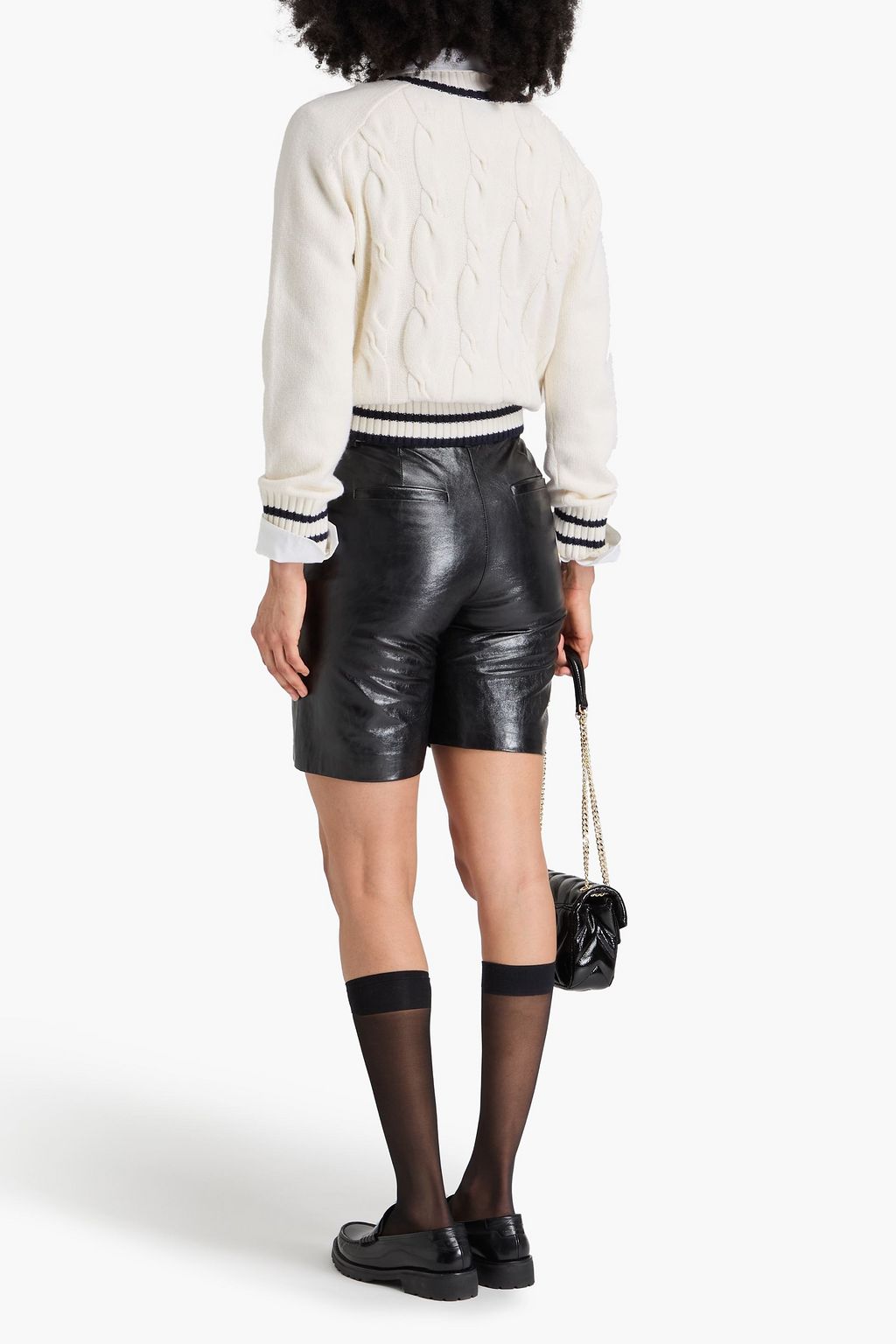 CLAUDIE PIERLOT شورت من الجلد