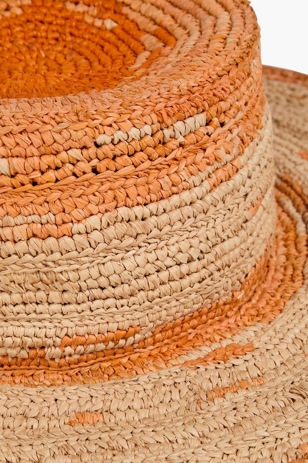 SANDRO Dégradé straw sunhat