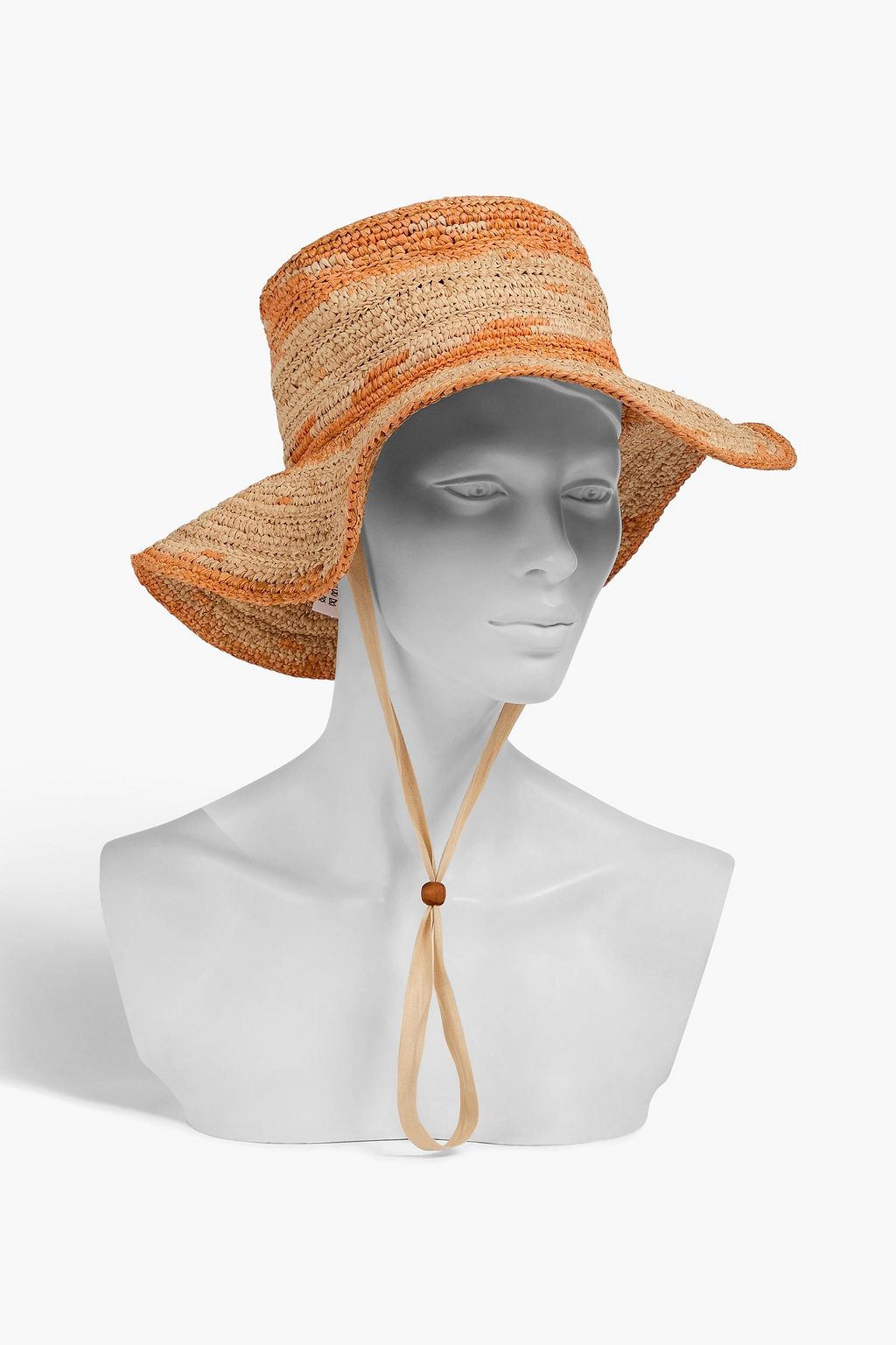 SANDRO Dégradé straw sunhat