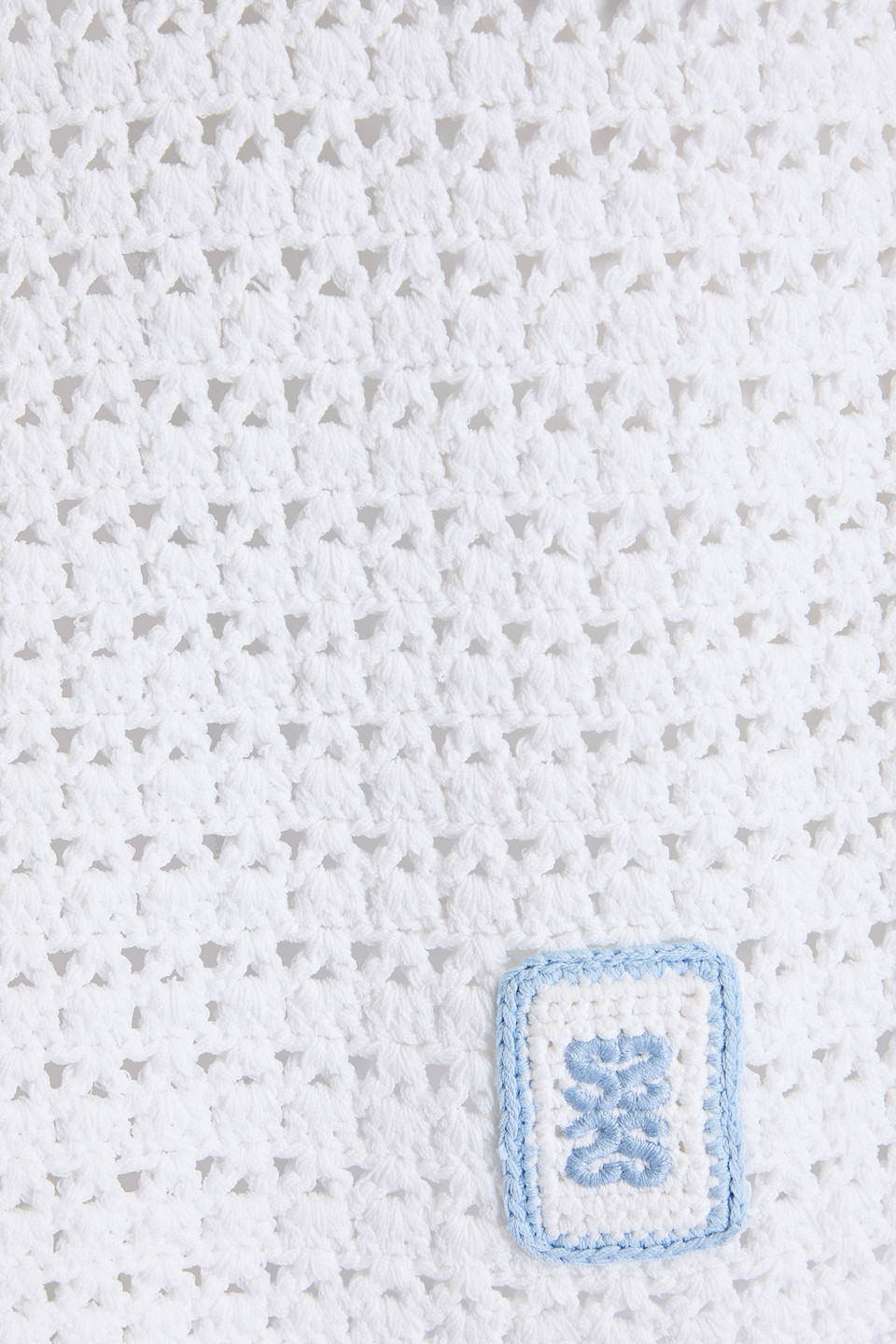 Sandro Crochet-knit Mini Skirt