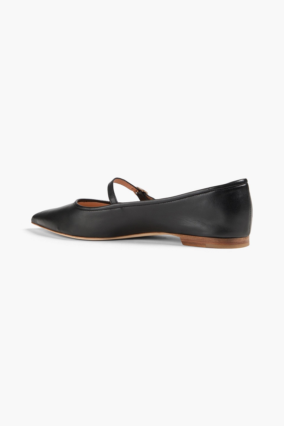  Rupert Sanderson - Ina Leather Point-toe Flats - Black - Eu 37.5 