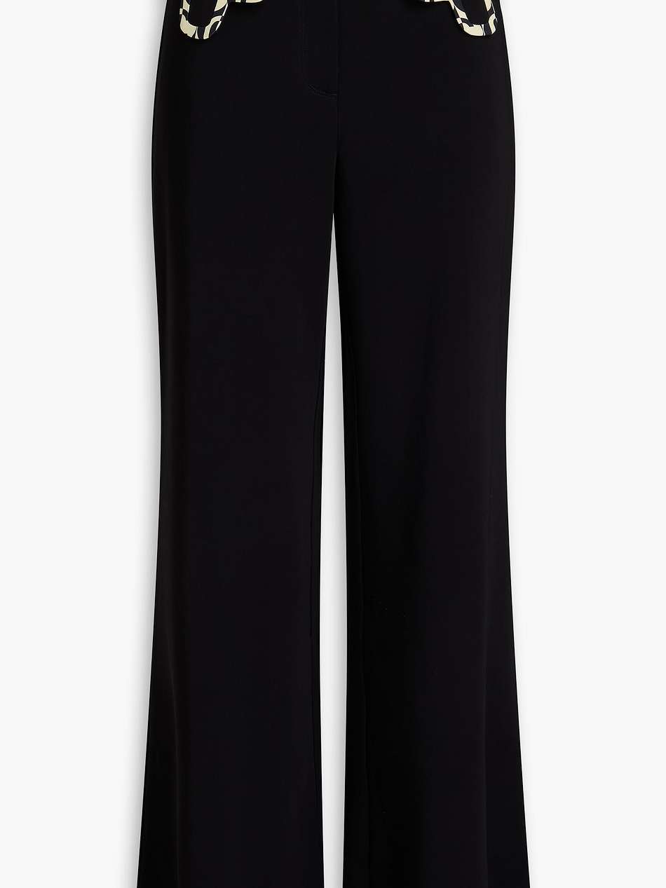 crepe flared pants