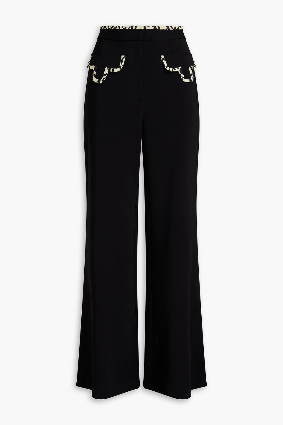 Crepe flared pants