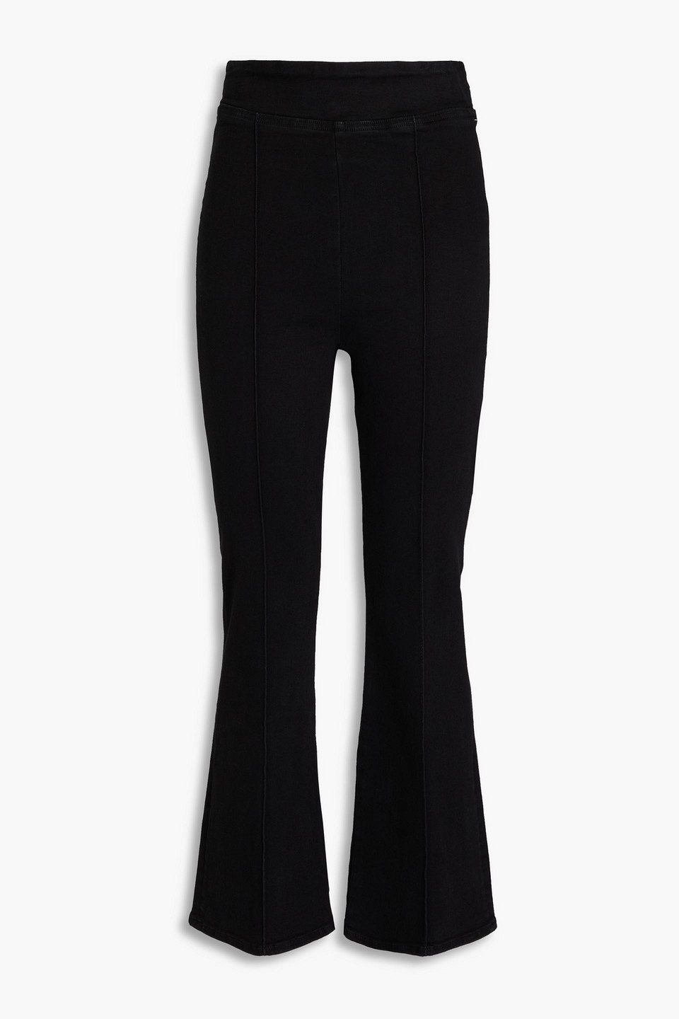 Frame Jet Set High-rise Bootcut Jeans In Black