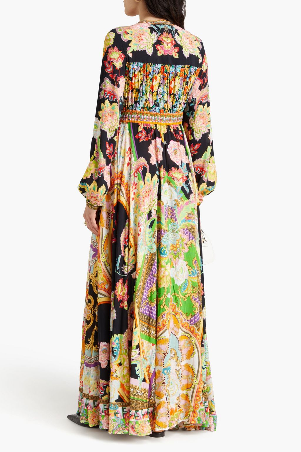 CAMILLA Printed crepe maxi dress