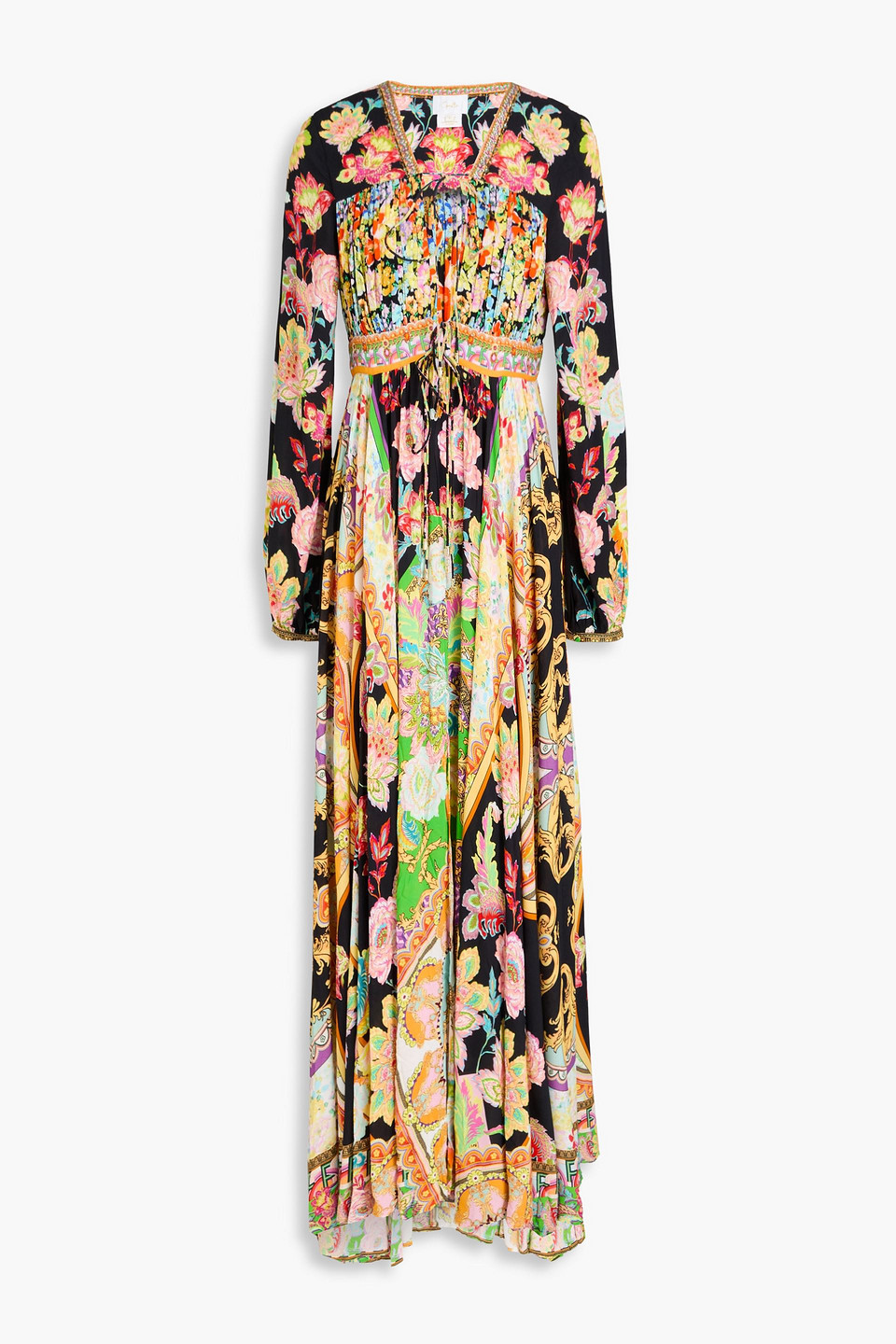 Camilla Printed Maxi Dress In Multicolor