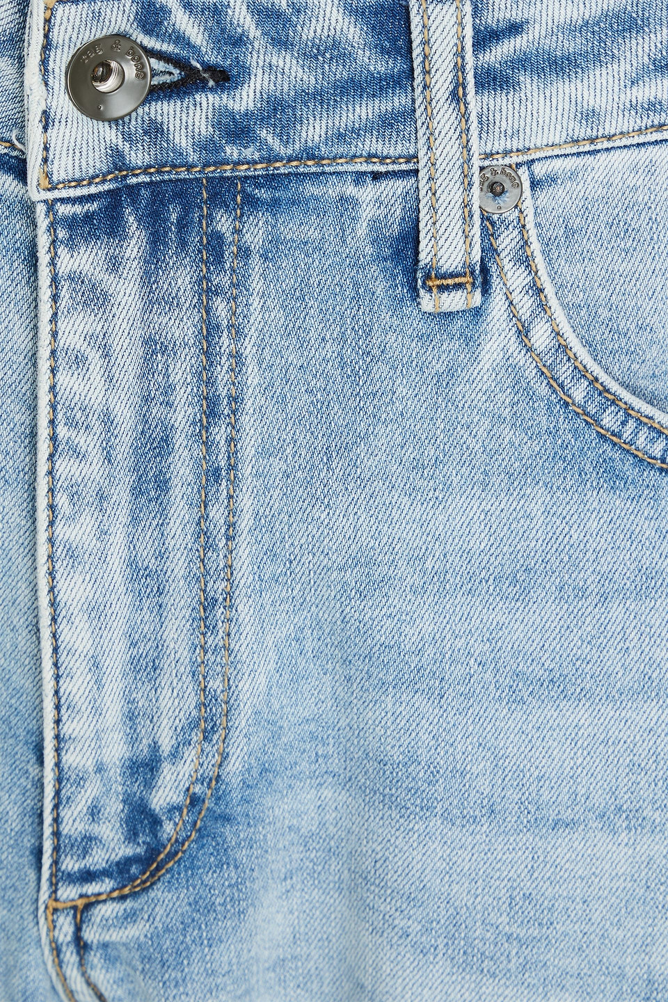 Rag & Bone Fit 3 Jeans Mit Geradem Bein Aus Denim In Hellblauer Denim