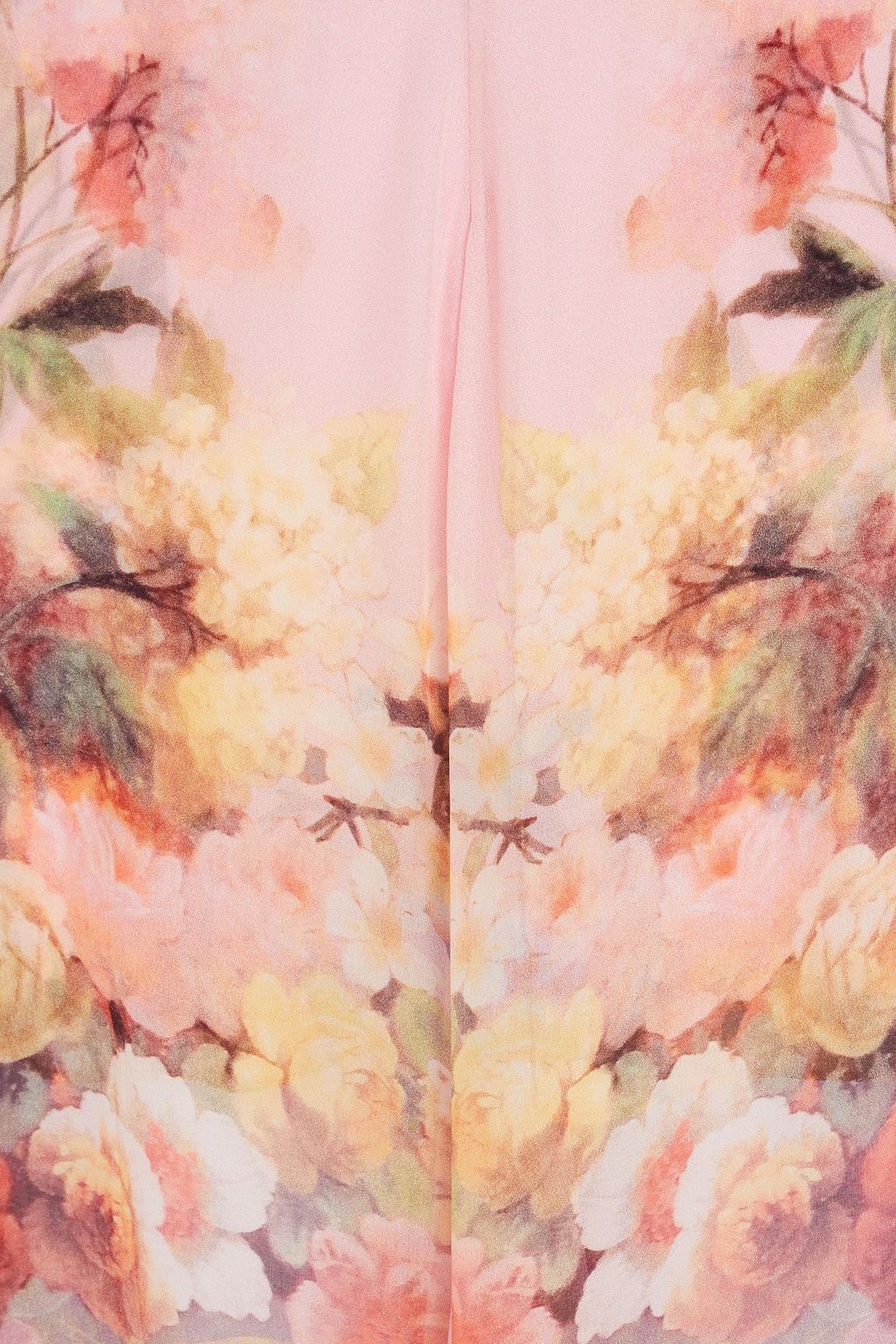 CAMILLA Crystal-embellished floral-print silk-voile wide-leg pants