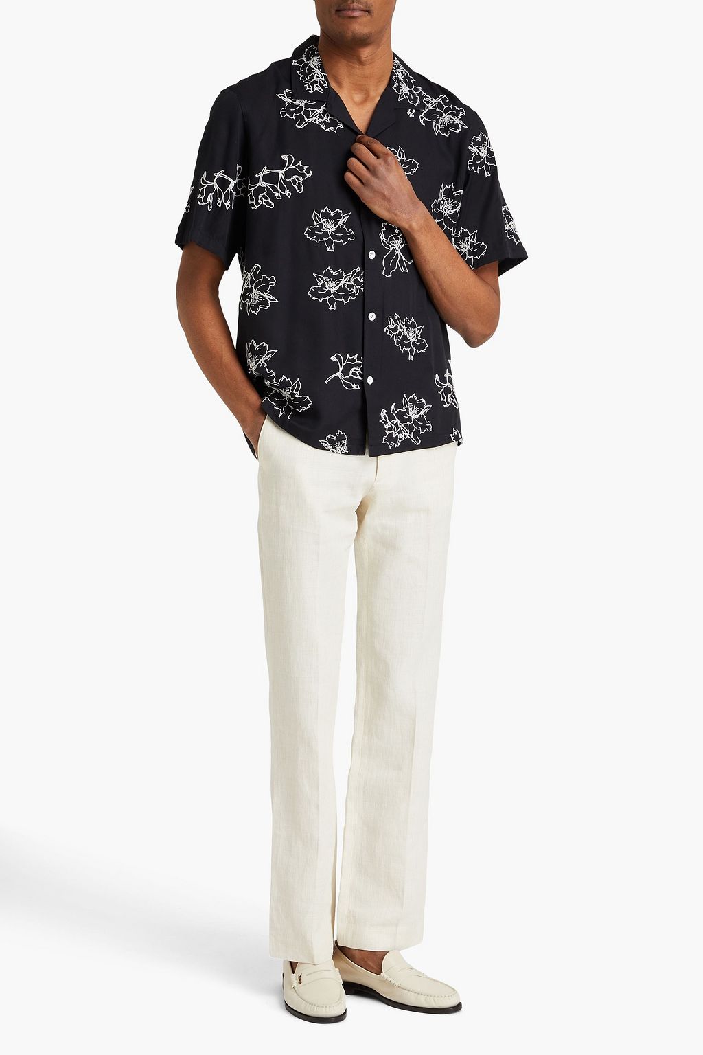 RAG & BONE Hemd aus Modal-Twill mit Stickereien
