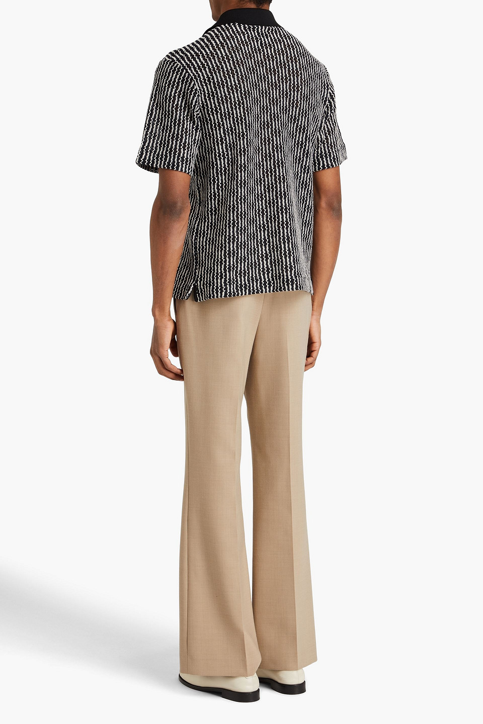  Rag & Bone - Payton Gehäkeltes Hemd - Schwarz - M 